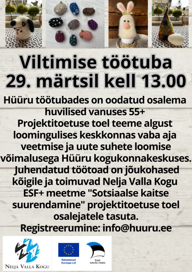 Viltimise töötuba 55+