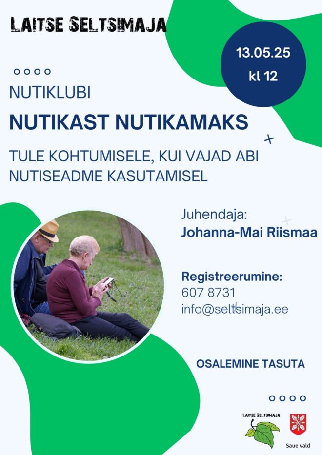 Nutiklubi Nutikast nutikamaks – õpime nutiseadmeid kasutama
