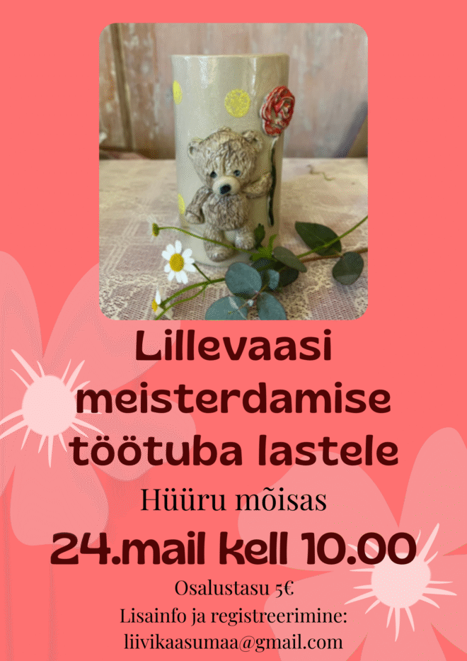 Lillevaasi meisterdamise töötuba lastele