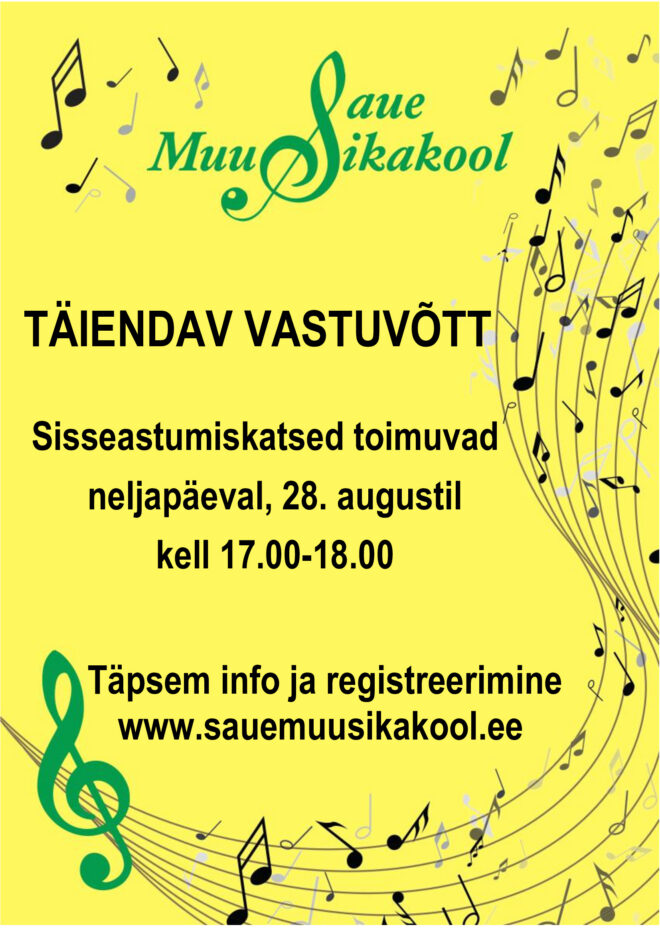 Saue muusikakooli täiendav vastuvõtt