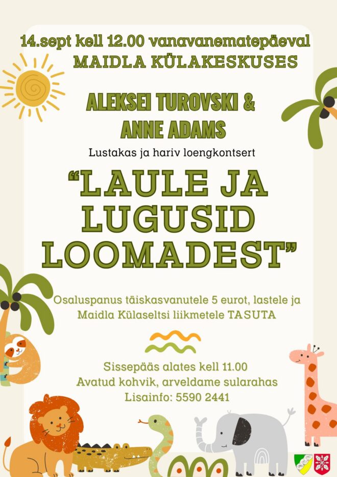 Aleksei Turovski & Anne Adams “Laule ja lugusid loomadest”