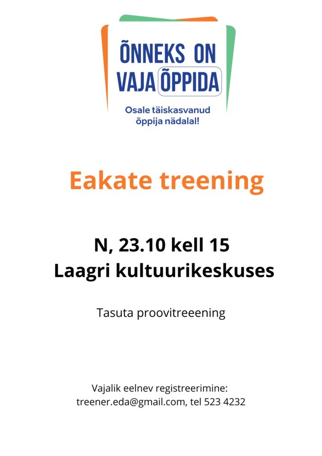 Eakate treening