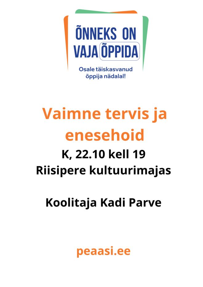 Vaimne tervis ja enesehoid