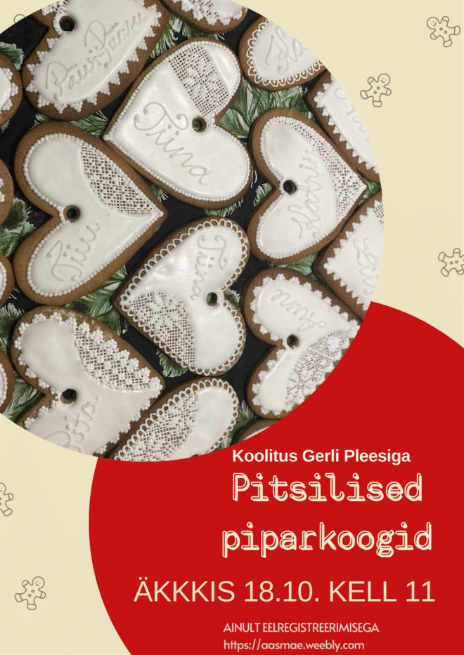 Pitsilised piparkoogid algajale – Gerli Plees