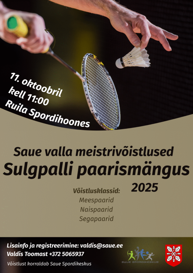 Saue valla meistrivõistlused sulgpalli paarismängus