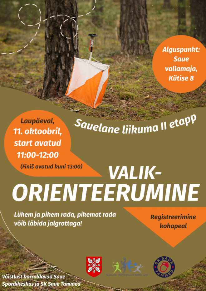 Sauelane liikuma orienteerumisetapp