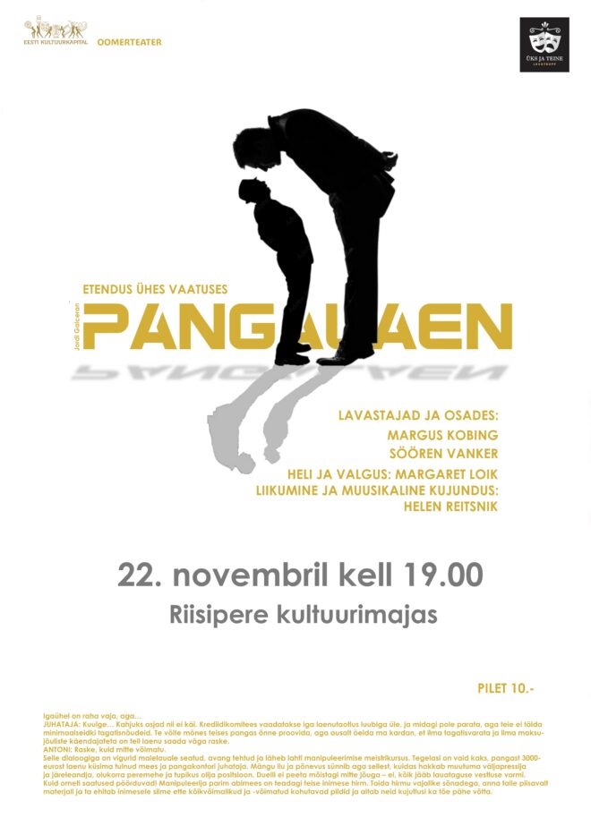 J. Galceran “Pangalaen”, etendus ühes vaatuses