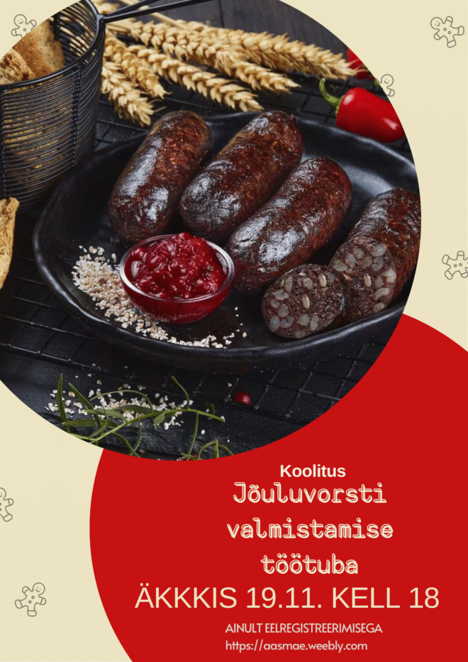 Jõuluvorsti valmistamise töötuba