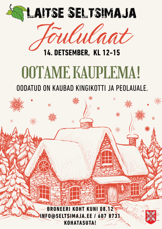 Jõululaat Laitse Seltsimajas