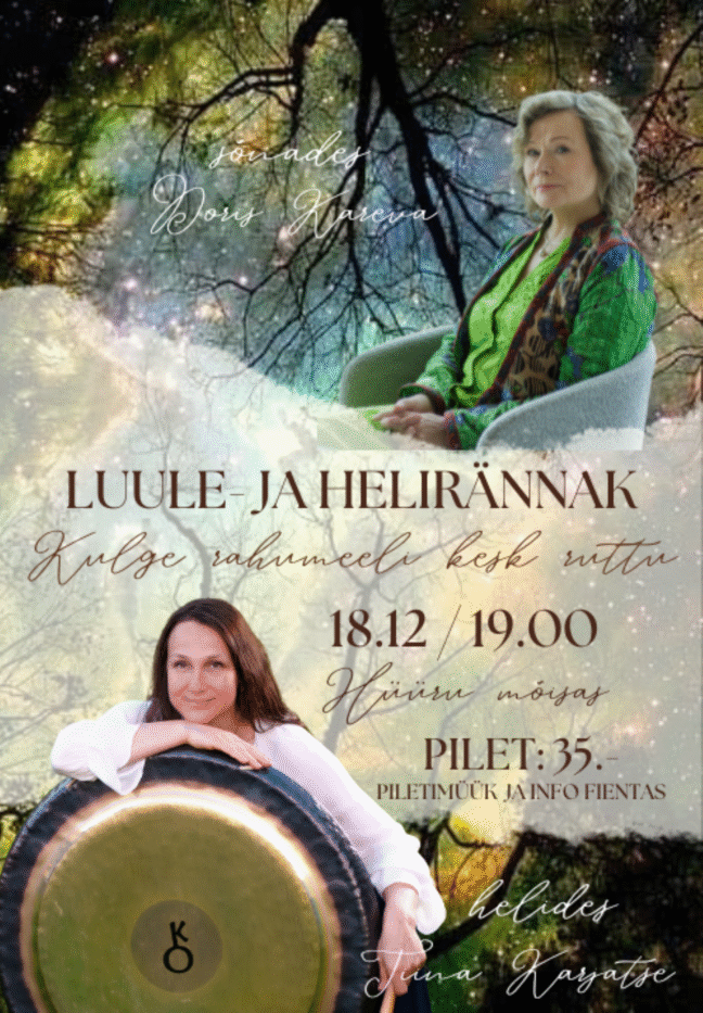 Luule ja helirännak –  sõnades Doris Kareva helides Tiina Karjatse