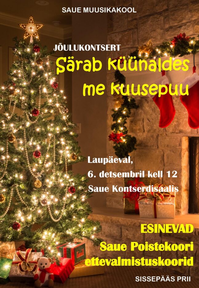 Jõulukontsert “Särab küünaldes me kuusepuu”