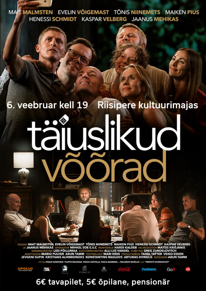 Kinoõhtu filmiga “Täiuslikud võõrad”