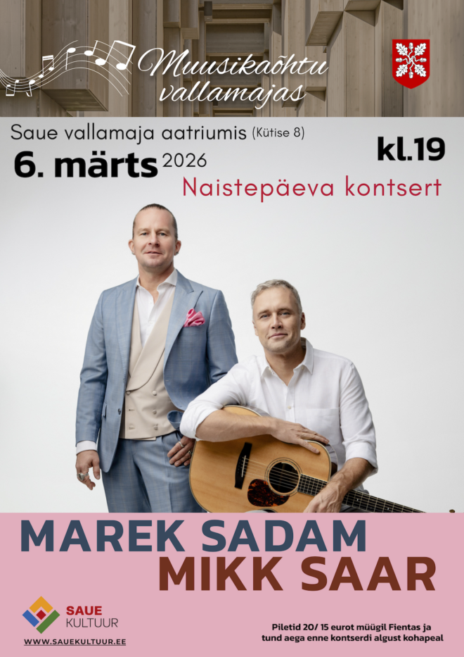 Naistepäeva kontsert: Marek Sadam ja Mikk Saar
