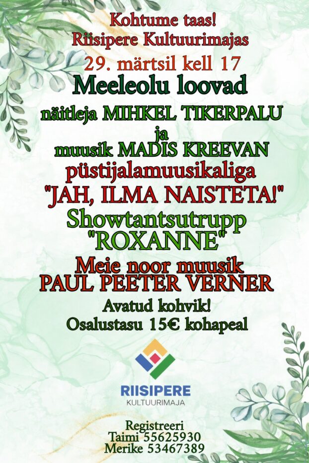 Sündmustesari ” Meeleolukas pärastlõuna sõpradega”