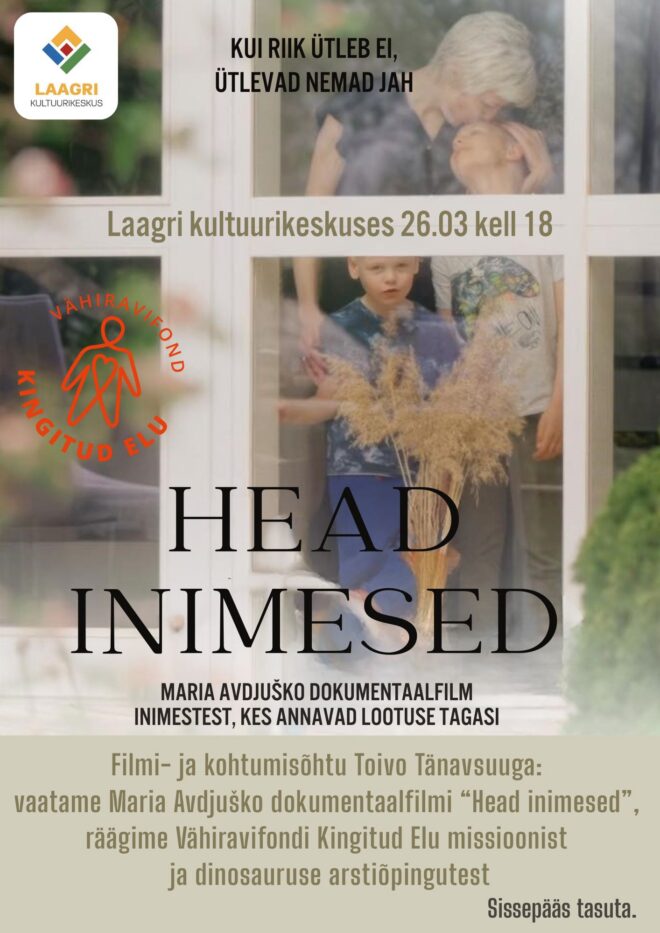 Filmi- ja kohtumisõhtu Toivo Tänavsuuga. Film “Head inimesed” ja raamat “Arstitudengipäevik”