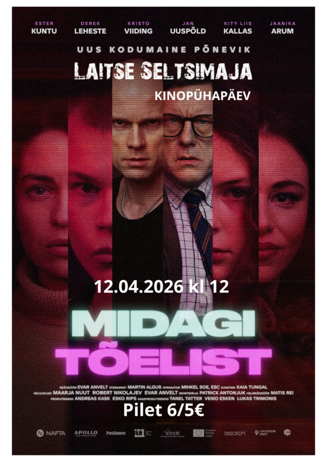 Kinopühapäev Laitse Seltsimajas – Midagi tõelist