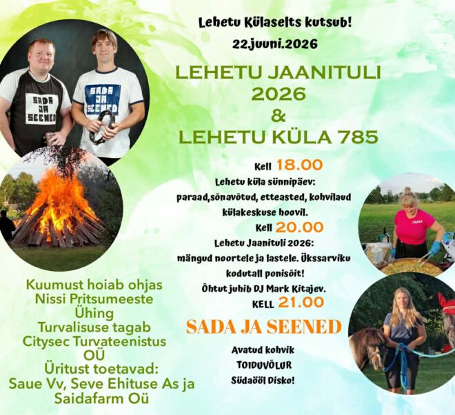 Lehetu küla 785 ja Lehetu jaanituli