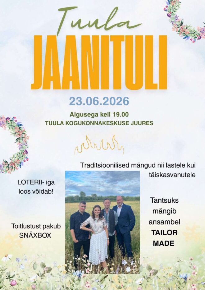 Tuula jaanituli 2026