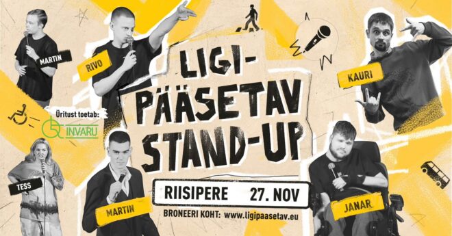 Riisipere TASUTA komöödia õhtu: “Ligipääsetav stand-up”