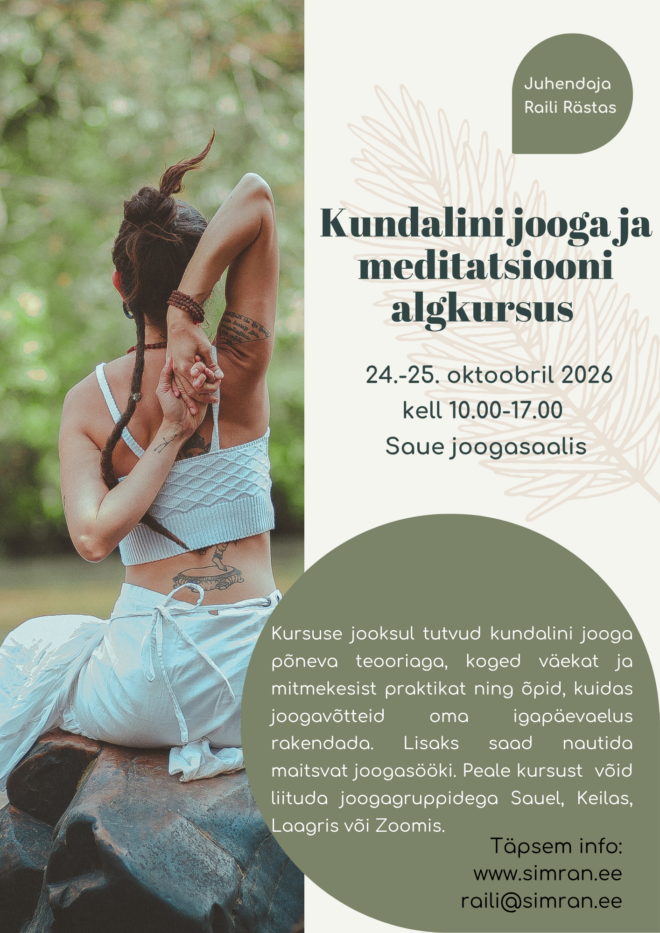 Kundalini jooga ja meditatsiooni algkursus