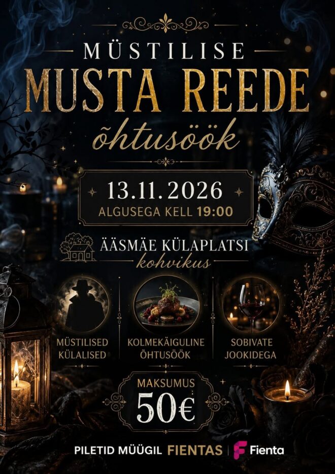 MÜSTILISE MUSTA REEDE ÕHTUSÖÖK